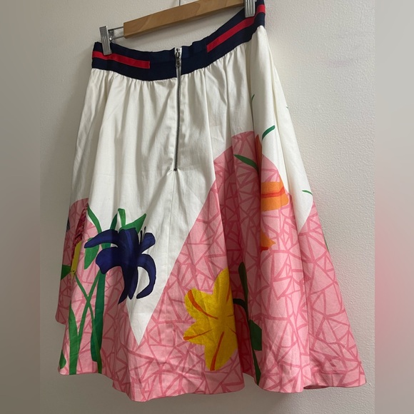 NWT Alice and Olivia Earla Printed Flared Skirt - Picture 3 of 4
